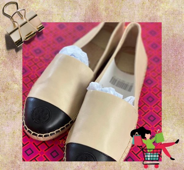 Tory Burch Color Block Flat Espadrille Shoes- Size 7 ( colorblock cream) –  TopofDline